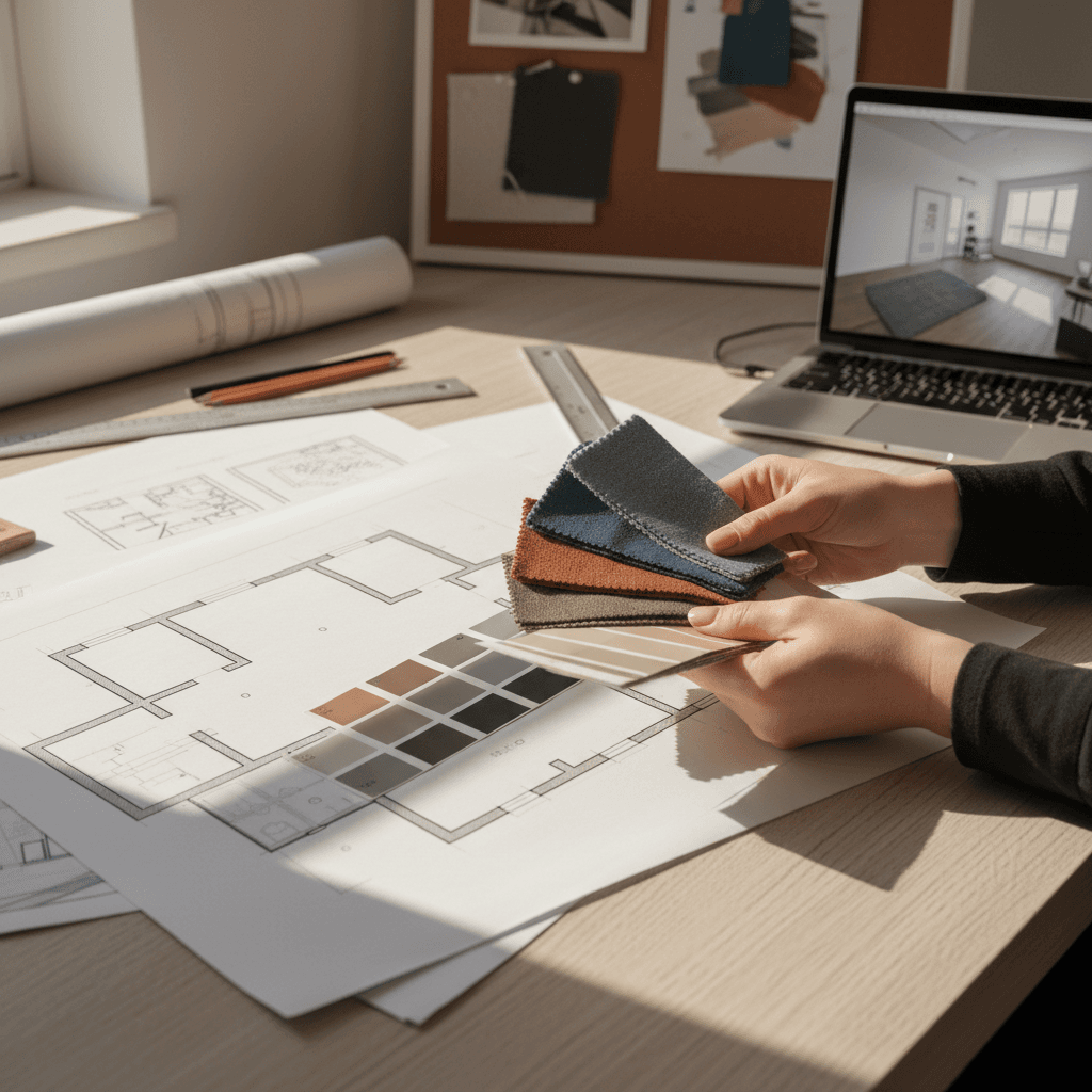 Piano di lavoro di T.T Srls con progetti e campioni di materiali